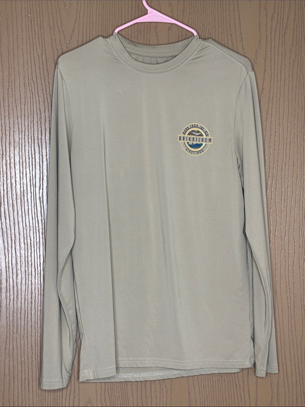 Quiksilver Men's Long Sleeve Crew Tee - Sage